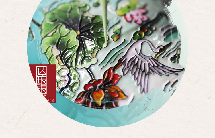 中国工艺美术大师张同禄 景泰蓝《合美万家瓶》